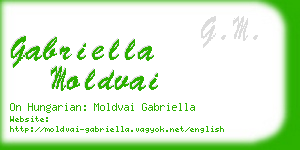 gabriella moldvai business card